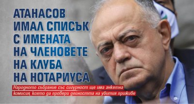 Председателят на ДСБ Атанас Атанасов обяви днес пред журналисти в парламента