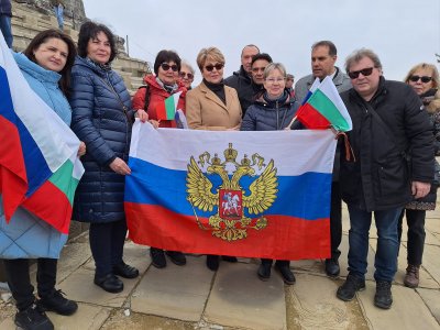 Руският посланик в България Елеонора Митрофанова днес се изкачи на