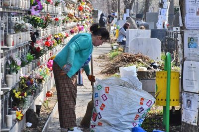 Доброволци разчистват Централните софийски гробища