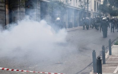 Студентският протест в Атина срещу законопроекта който позволява откриването на