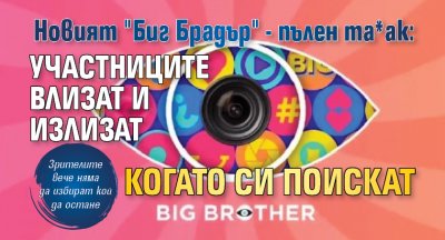 Новият "Биг Брадър" - пълен та*ак: Участниците влизат и излизат когато си поискат