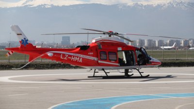 Хеликоптерът за спешна медицинска помощ по въздух направи своя първи