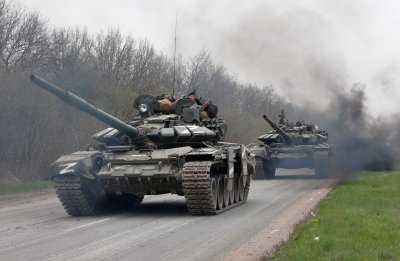 Украйна показа как унищожава руска военна колона (ВИДЕО)
