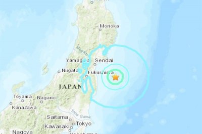 Силно земетресение край бреговете на Фукушима 