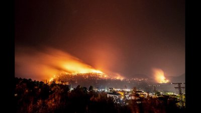 Пожар в района на Тарбена в испанската провинция Аликанте наложи