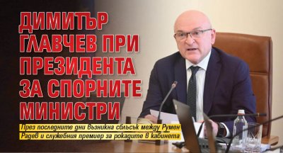 Димитър Главчев при президента за спорните министри