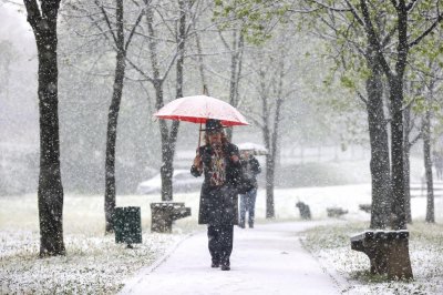 Бурята „Рената” донесе сняг в Румъния 