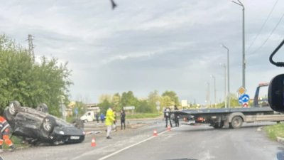 Два верижни инцидента са станали на изход на София в
