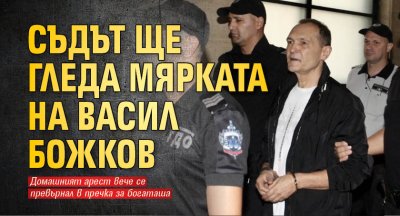 Съдът ще гледа мярката на Васил Божков
