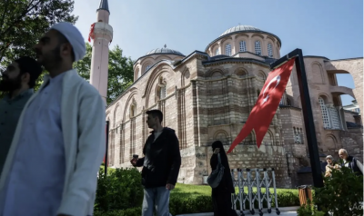 Турският президент Реджеп Тайип Ердоган официално откри бившата византийска църква