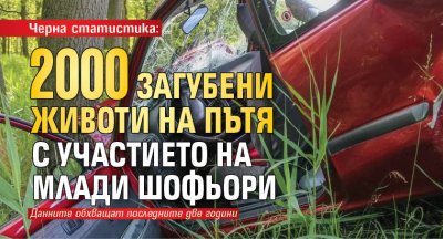 Черна статистика: 2000 загубени животи на пътя с участието на млади шофьори