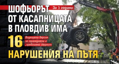 За 3 години: Шофьорът от касапницата в Пловдив има 16 нарушения на пътя