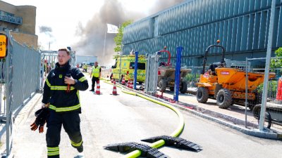 Мащабен пожар избухна днес в офис сграда на датската фармацевтична