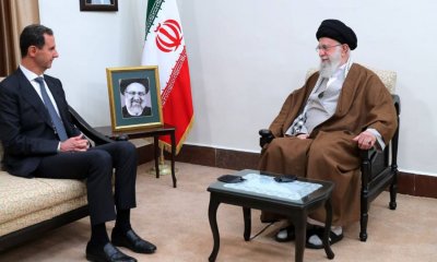 Иранският върховен лидер аятолах Али Хаменей днес се срещна със сирийски президент