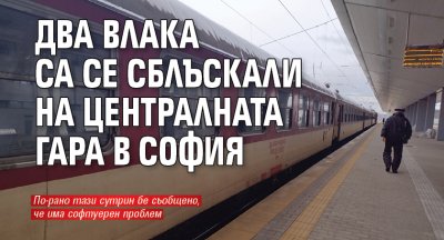 Пътнически влак и маневрен локомотив се удариха на Централна гара