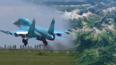 Руски бомбардировач Су 34 се разби в Кавказ по време на рутинен тренировъчен