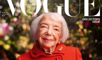 102-годишна цъфна на корицата на Vogue Германия