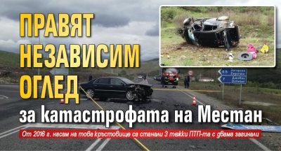 Правят независим оглед за катастрофата на Местан