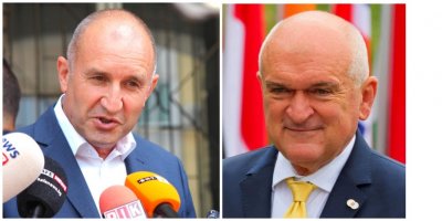 Президентът Румен Радев и служебният премиер и външен министър Димитър