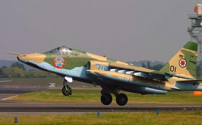 Грузински Су-25 се разби по време на учение