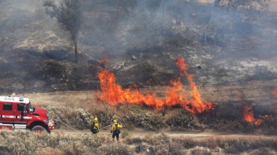 Пожар унищожи 1500 декара в землището на Свиленград