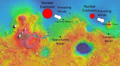 Откритие: Ядрена катастрофа на Марс в миналото