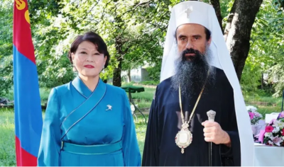 Патриарх Даниил отскочи на прием и в посолството на Монголия 