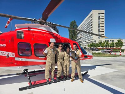 Медицинският ни хеликоптер с първа успешна планинска акция 