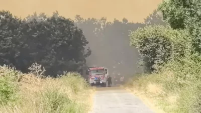 Голям пожар лумна и в Кочериново