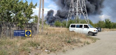 Партизани подпалиха руска военна база в окупирания Мариупол