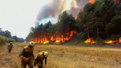Големи горски пожари обхванаха и Испания