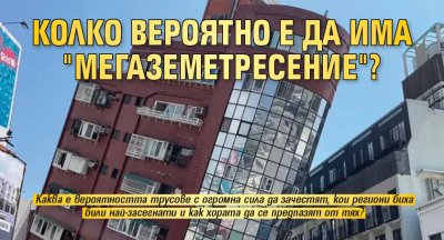 Колко вероятно е да има "мегаземетресение"?