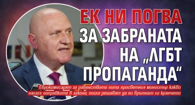 ЕК ни погва за забраната на „ЛГБТ пропаганда“