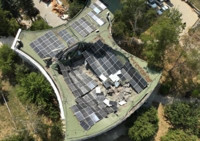 Изграждат наново срутената аула на НБУ