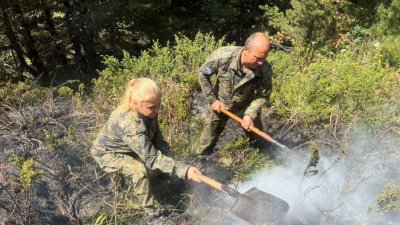 Ще се прави път за да се качи тежка техника