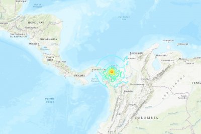 Силно земетресение южно от Панама