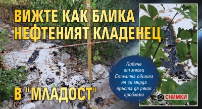 Вижте как блика нефтеният кладенец в "Младост" (СНИМКИ)