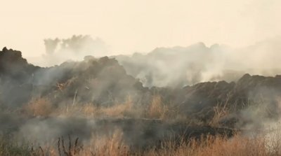 Пожар обгази част от Пловдив снощи Задушливият дим който покри