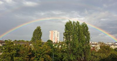 Красиво! Две дъги над Пловдив след дъжда