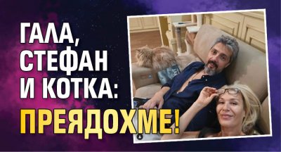 Гала, Стефан и котка: Преядохме!