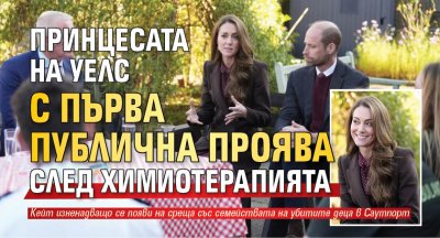 Принцесата на Уелс с първа публична проява след химиотерапията