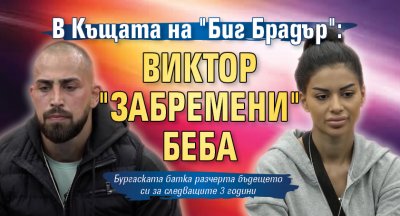 В Къщата на "Биг Брадър": Виктор "забремени" Беба