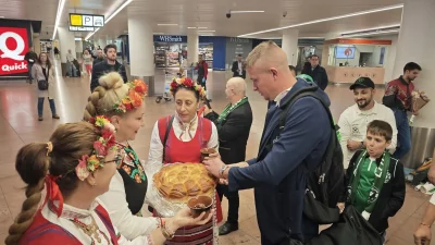 Хляб и сол за Лудогорец в Брюксел