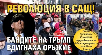 Революция в САЩ! Бандите на Тръмп вдигнаха оръжие (СНИМКИ)