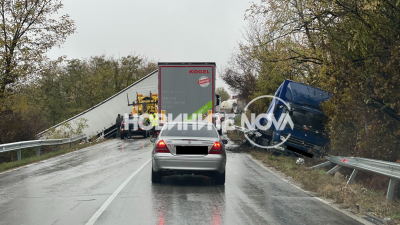 Пътен инцидент блокира пътя София Варна след Велико Търново в посока столицата