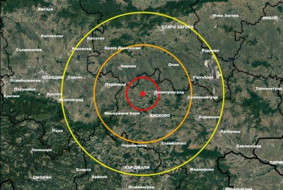 Земетресение с магнитуд 3 2 е регистрирано в района на