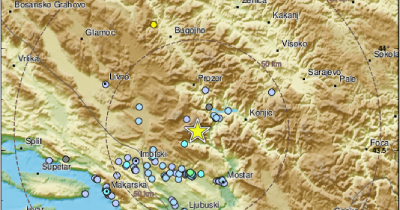 Две земетресения разлюляха Босна