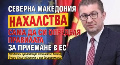 Северна Македония нахалства сама да си определя правилата за приемане в ЕС