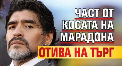 Част от косата на Марадона отива на търг