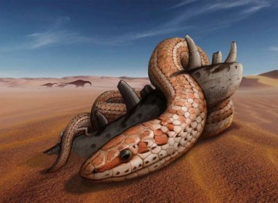 Откриха Фосили от "библейска" змия със задни крайници и огромна уста